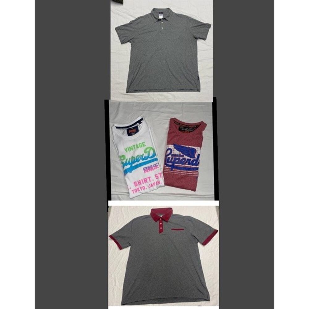 Superdry Men T shirt Premium Store Tokyo Japan Patagonia -Russel XL lot of 4
